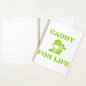 Golf Caddy voor Leven Quote Lime Groen Planner (Display)