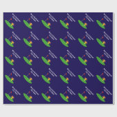Golf cadeau kerst inpakpapier (Vlak)