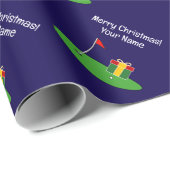 Golf cadeau kerst inpakpapier (Rol Hoek)