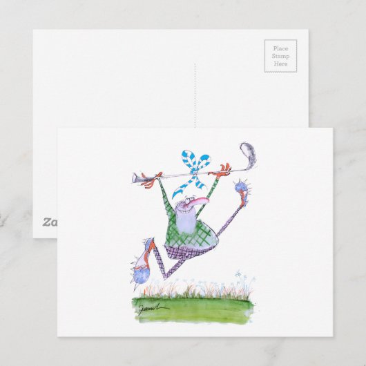 Golf cadeau, Tony Fernandes Briefkaart (Voorkant / Achterkant)