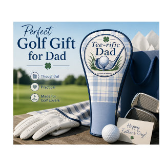 Golf Cadeau voor Papa | Vaderdag Hoofdhoes Golfheadcover