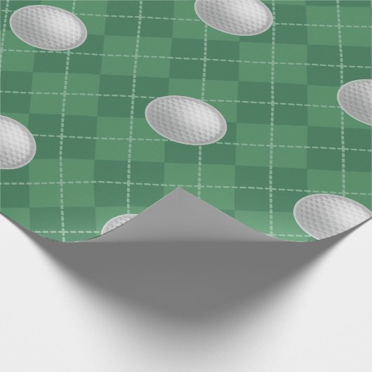 Golf Cadeaupapier (Hoek)