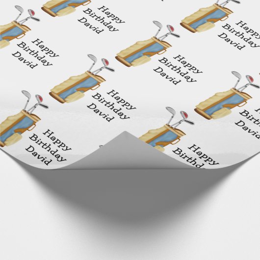 Golf Cadeaupapier (Hoek)