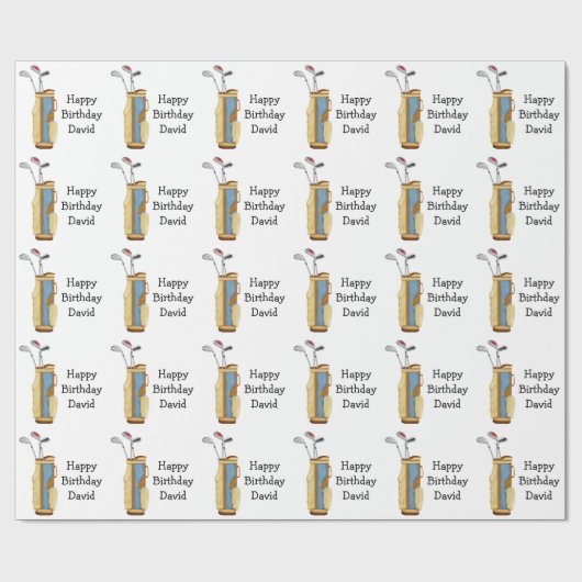 Golf Cadeaupapier (Vlak)