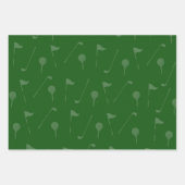 Golf Cadeaupapier - Golfer Inpakpapier (Voorkant 2)