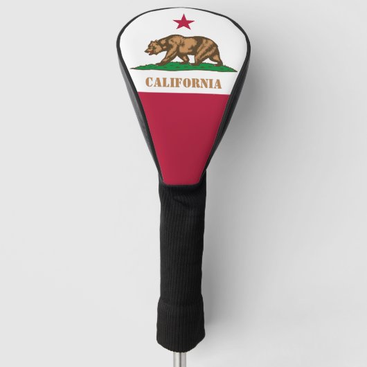Golf California & Flag USA/Golf Clubs Hoesjes Golfheadcover (Voorkant)