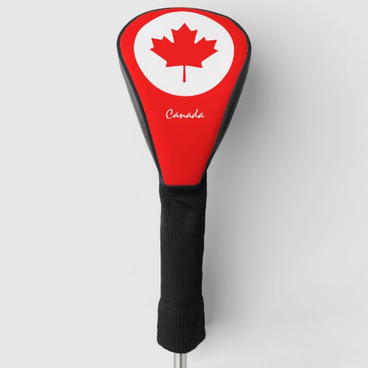 Golf Canada & Canadese Vlag / Golfclubs Hoesjes Golfheadcover (Voorkant)
