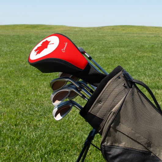 Golf Canada & Canadese Vlag / Golfclubs Hoesjes Golfheadcover (Insitu)