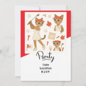Golf Canada Day Golf Gear voor Cat Lovers Kaart (Voorkant)