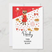 Golf Canada Day Golf Gear voor Cat Lovers Kaart (Voorkant)