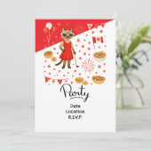 Golf Canada Day Golf Gear voor Cat Lovers Kaart (Staand voorkant)