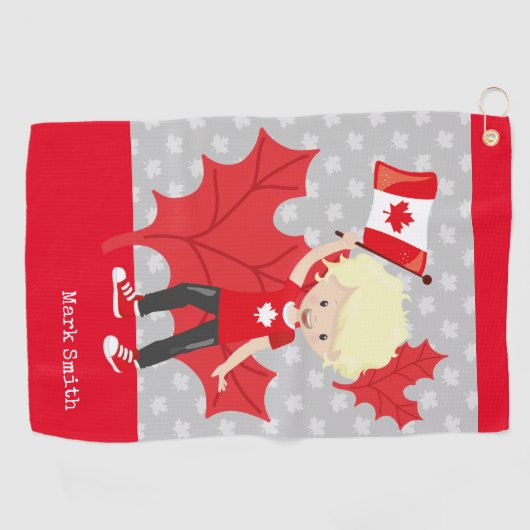 Golf Canada   Golfhanddoek (Horizontaal)