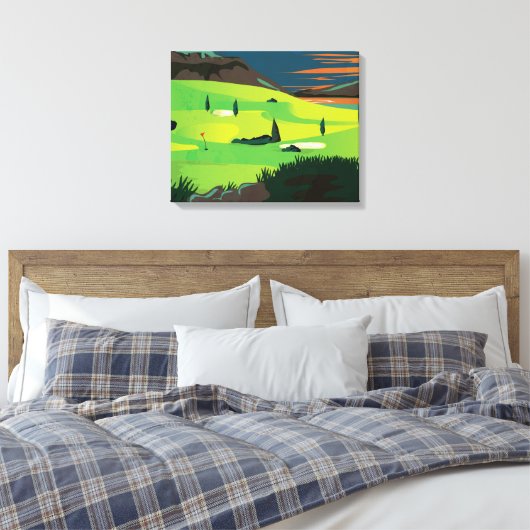 Golf Canvas Afdruk (Insitu (Slaapkamer))