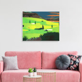 Golf Canvas Afdruk (Insitu (Woonkamer))