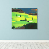 Golf Canvas Afdruk (Insitu (Houten vloer))