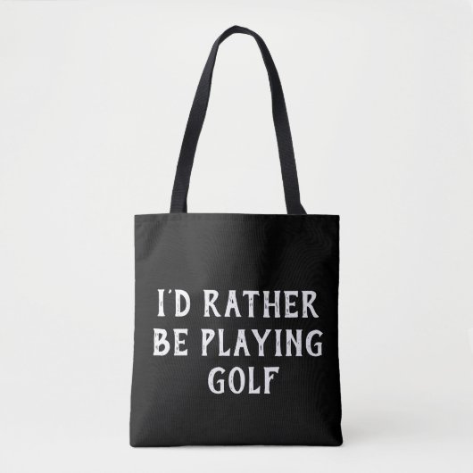Golf Canvas tas sjabloon met veranderlijke tekst (Voorkant)