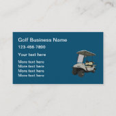 Golf Car Theme Visitekaartjes Tenmplate (Voorkant)