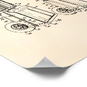  Golf Cart 1943 Patent Art - Oude poster (Hoek)