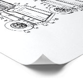  Golf Cart 1943 Patent Art - Witboek Poster (Hoek)