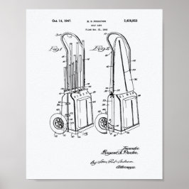  Golf Cart 1943 Patent Art - Witboek Poster