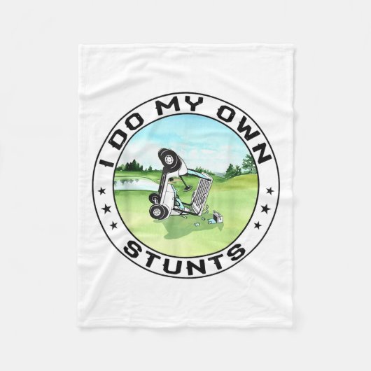 Golf Cart Accident I Do My Own Stunts Fun Present  Fleece Deken (Voorkant)