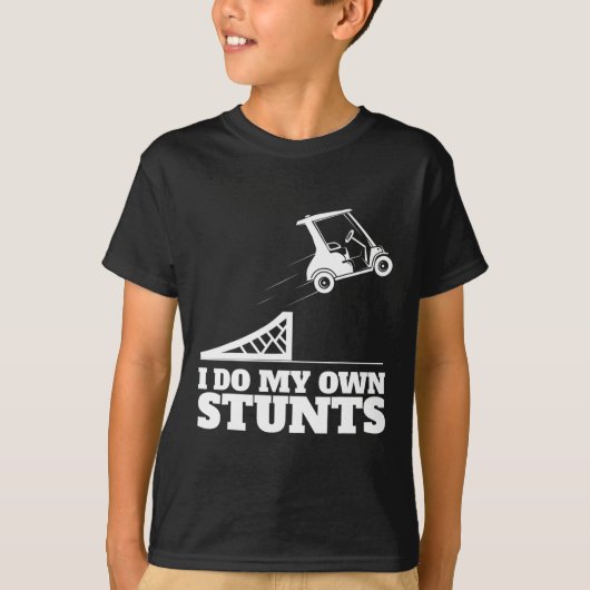 Golf Cart Accident I Do My Own Stunts Fun Present  T-shirt (Voorkant)