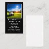 Golf Cart And Golf Car Theme Visitekaartje (Voorkant / Achterkant)
