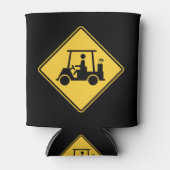 Golf Cart Attentie Blikjeskoeler (Voorkant)