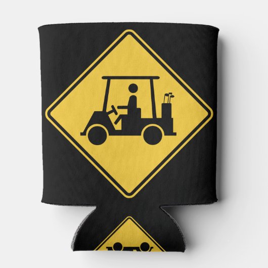 Golf Cart Attentie Blikjeskoeler (Achterkant)