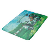 Golf Cart Ball Golfer Bath Mat (Gekanteld)