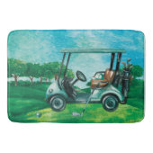 Golf Cart Ball Golfer Bath Mat (Voorkant)