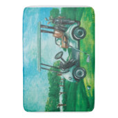 Golf Cart Ball Golfer Bath Mat (Voorkant Verticaal)