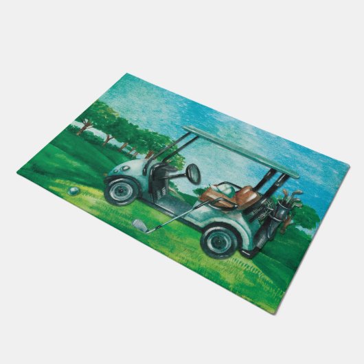 Golf Cart Ball Golfing Deurmat (Schuin)