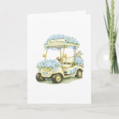 Golf Cart Birthday or Encouragement Card Kaart (Voorkant)