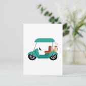 Golf Cart Briefkaart (Staand voorkant)