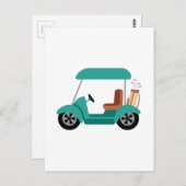 Golf Cart Briefkaart (Voorkant / Achterkant)