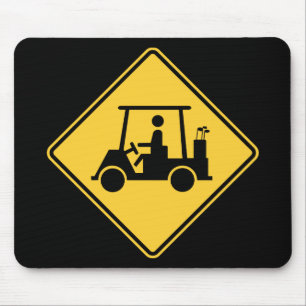 Golf Cart Caution Sign Muismat