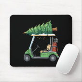 Golf Cart Christmas Tree Lights Funny For Men Wome Muismat (Met muis)
