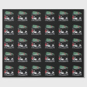 Golf Cart Christmas Tree Lights Xmas Sport Golfer Cadeaupapier (Vlak)