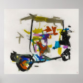 Golf Cart Composition II - Canvas Art Print (Voorkant)