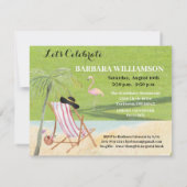 Golf Cart Course Retirement Party Kaart (Achterkant)