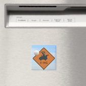 Golf Cart Crossing Magnet (Insitu (Vaatwasser))