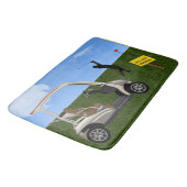 Golf Cart Crossing Sign op Fairway Badmat (Gekanteld)