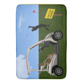 Golf Cart Crossing Sign op Fairway Badmat (Voorkant Verticaal)