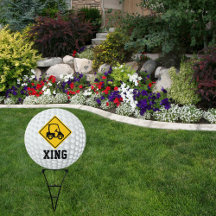 Golf Cart Crossing Yard Sign