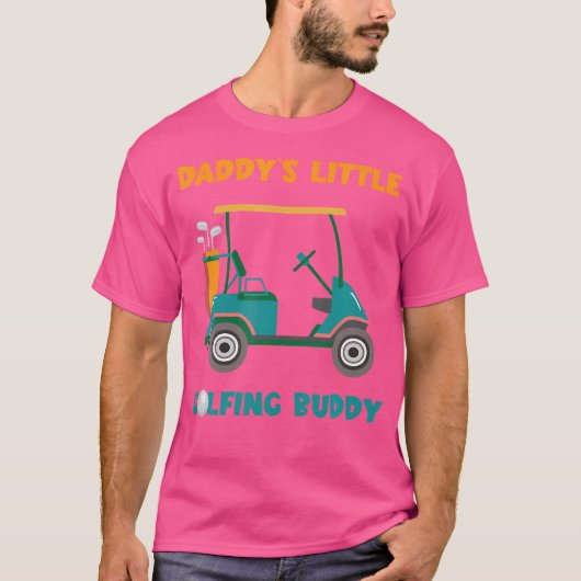 Golf Cart Daddy'S Little Golfing Buddy Golf Player T-shirt (Voorkant)