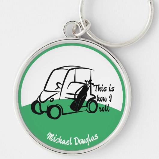 Golf Cart, dit is hoe ik Golf gepersonaliseerd wor Sleutelhanger (Voorkant)