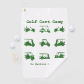 Golf Cart Gang Funny Golf Lover Gift Golfhanddoek (Insitu)