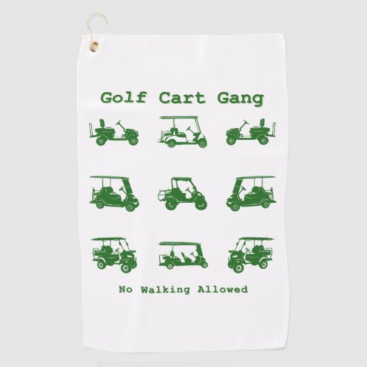 Golf Cart Gang Funny Golf Lover Gift Golfhanddoek (Voorkant)