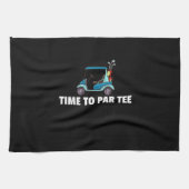 Golf Cart Gift Golfing Golfer Funny Mannen Theedoek (Horizontaal)
